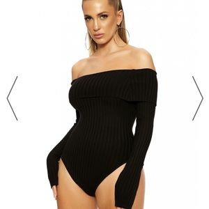 Naked wardrobe Black bodysuit